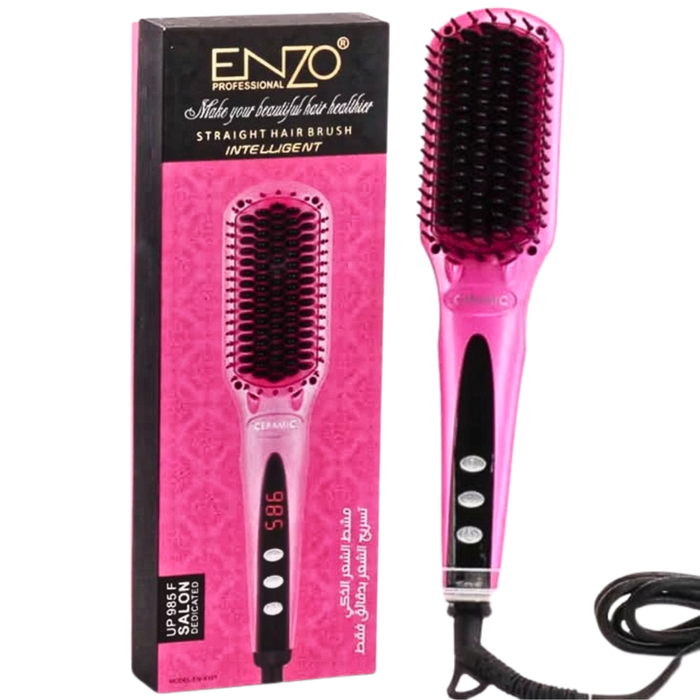 Main-29-990x990 (1) Enzo Professional Straightening Hair Brush Intelligent - Image 1